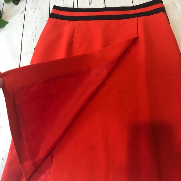 Worthington orange wrap pencil skirt - Picture 2 of 8